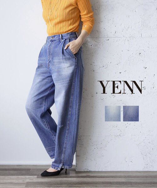 【ポイント2倍】イェン YENN デニム パンツ デニムパンツ ジーンズ ジーパン カーブパンツ ゆったり ダメージ コクーン コットン 綿・Y234-31041-5092501(レディース) 26,400円