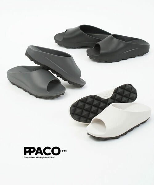【ポイント10倍】パコ PPACO サンダル スライドサンダル シャワーサンダル 軽量 通気性 滑りにくい オープントゥ カジュアル・LUX-2STUD-5262601(メンズ)(レディース)(A-0)