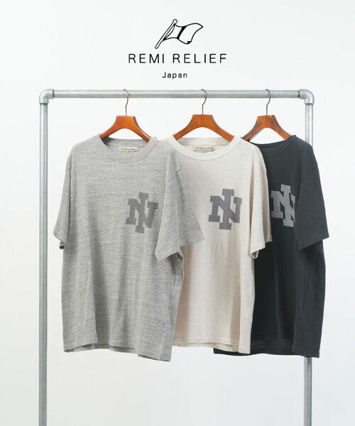 【マラソン継続期間中は尖んがり10倍】レミ浮彫り REMI RELIEF ティーシャツ カットソー トップス ロゴタイプティーシャツ 半袖 ゆったり ヴィンテージ風 分かりやすい かっこ良い・RN29373220-2702502(電子メール便能力のある商いもの)[M便 5/5](レディース) レディースファッション-Tシャツ・カットソー-トップス
