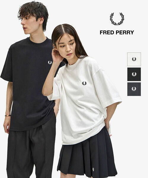 【30%OFF】フレッドペリー FRED PERRY Tシャツ トップス カットソー 半袖 ユニセックス ゆったり 綿 コットン 刺しゅう 大人 トラッド・M8710-3872502(メンズ)(レディース)｜小三郎商店