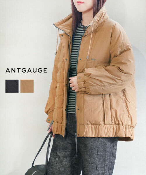 【4/14 20時からポイント10倍】アントゲージ ANTGAUGE ジャケット 中綿 ブルゾン コート アウター 軽量 暖かい 保温 防寒 体型カバー ミドル丈 スタンドカラー カジュアル・AA762-3352502(レディース) 25,344円