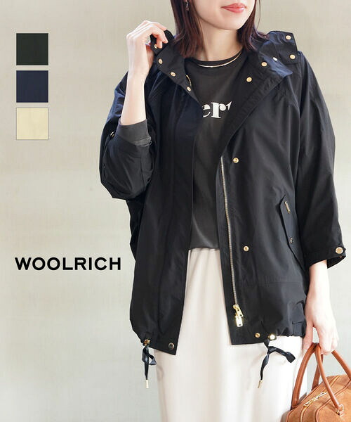 【2026年春夏新作】ウールリッチ WOOLRICH ブルゾン アノラック パーカー ジャケット マウンテンパーカー ライトアウター 軽量 ゆったり 撥水 防風 定番・WWOU1183-4352601(レディース)