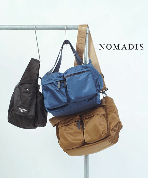 【30%OFF】【2026年春夏新作】ノマディス NOMADIS ショルダーバッグ トートバッグ マザーズバッグ バッグ 軽量 斜め掛け 手持ち 横長 旅行 お出かけ 上品 きれいめ・81-N220-4872601(レディース)｜小三郎商店