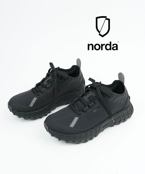 【尖んがり2倍】【2026年春夏新作】ノルダ norda スニーカー トレイルランニングシューズ 駈けっくら シューズ 靴 軽さ トレラン 山歩き 今めかしい 難民キャンプ アウトドア 一般受け・N001A-W-STLBK-5252601(レディース)(B-1)