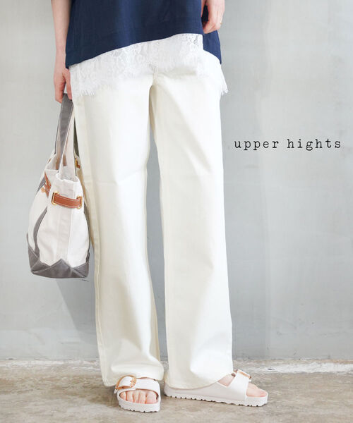 【20%OFF】アッパーハイツ upper hights デニム パンツ デニムパンツ ジーンズ ワイド ストレート 美脚 ノンストレッチ・103321202-2942601(レディース)|小三郎商店