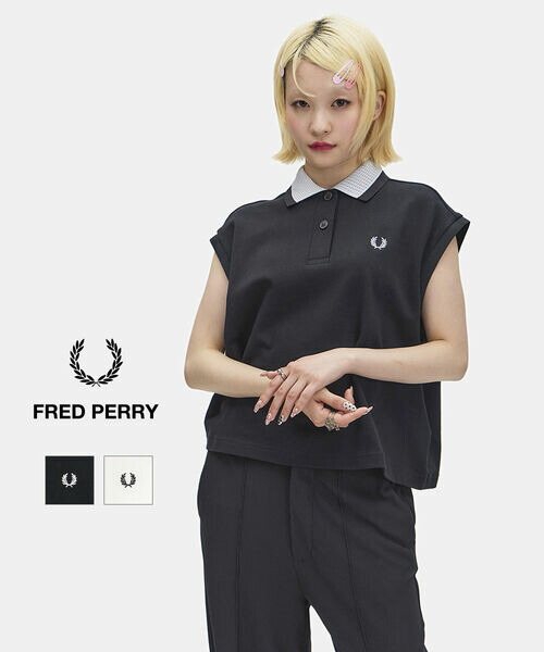 【マラソン期間中ポイント10倍】【2026年春夏新作】フレッドペリー FRED PERRY ポロシャツ ノースリーブ ポロ トップス プルオーバー 襟付き ティップライン・G2181-3872601(レディース)|小三郎商店