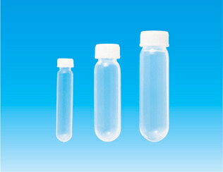 沈でん管 円筒形 ねじ蓋付 50mL FEP