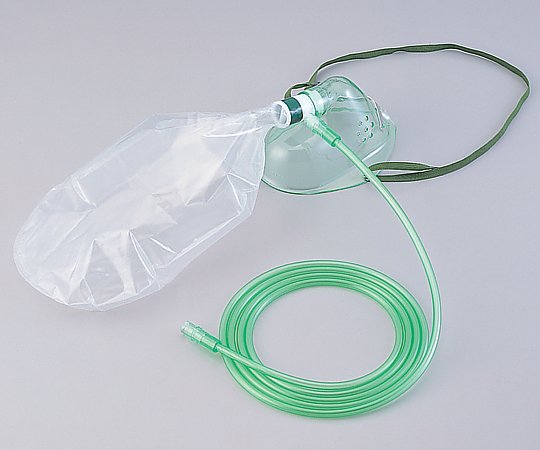 高濃度用酸素マスク 成人用チューブ付 10個入 No.5-1