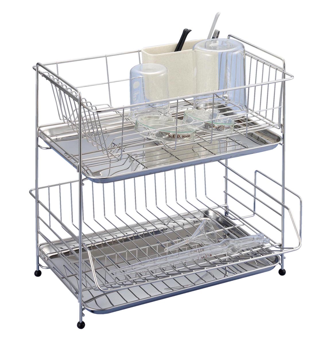ステンレス水切りラック DP-1000 3-336-0820|越路商会 店