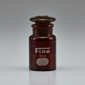 Fine広口共通試薬瓶 硬質 茶褐色 1000mL