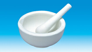 乳鉢磁製並 240粍 乳棒付