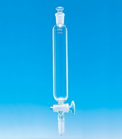 Fine円筒分液 50mL 平栓G活栓下部15/25