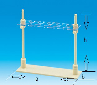 分液ロート台 横型 PVC 200&times;10個掛｜越路商会　店