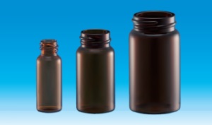 ねじ口瓶 茶 S-1 瓶のみ 100本入