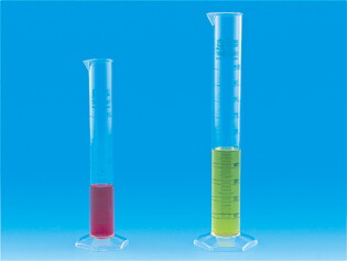 メスシリンダー 青目盛 PMP 500mL