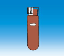 丸底遠沈管 茶 ねじ・CAP付 100mL IWAKI|越路商会 店