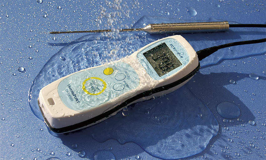 防水ハンディ温度計 サニタリｰサｰモ TP-100MR 本体のみ