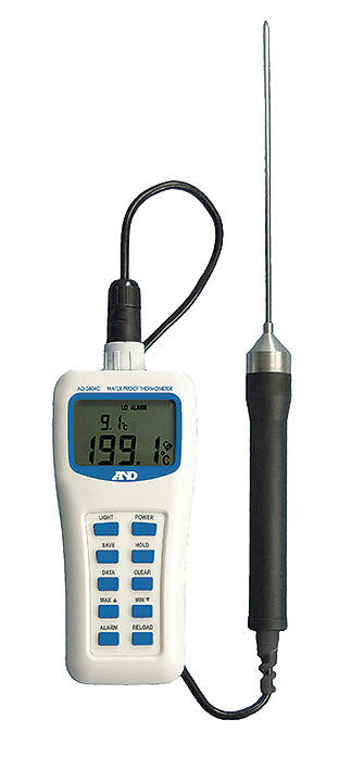 A\u0026D防水型中心温度計 AD5604C