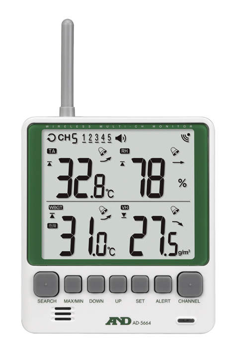 A\u0026D ワイヤレス環境温湿度計 AD-5664SET