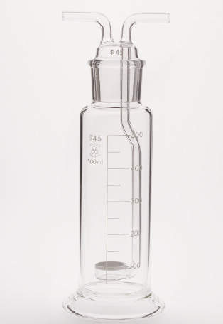 三商 透明摺合せガス洗浄瓶500ml用 中管 ガラスフィルタｰG-2付｜越路商会　店