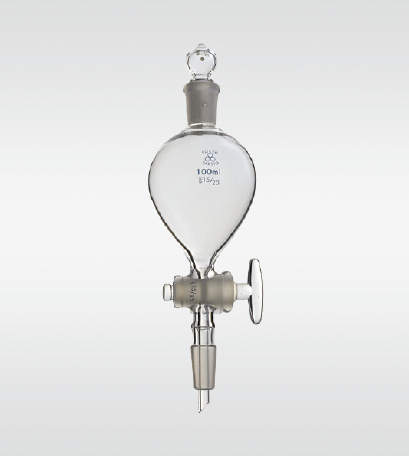63%OFF!】 共通摺合せ分液ロート 球型 500ｍｌ 上24 下24