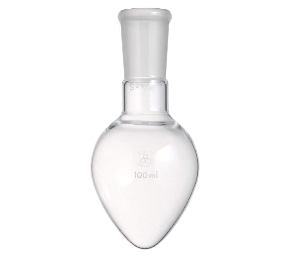 三商印 共通摺合せ梨型フラスコ 50ml 29/42