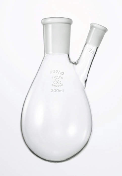 共通摺合せナス型フラスコ 二口 200ml｜越路商会　店