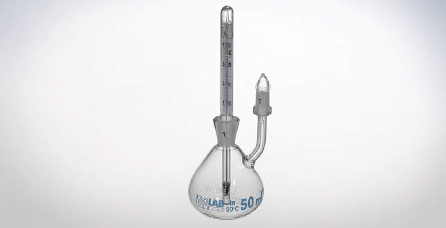ISOLAB 比重瓶 テルモ付き 100ml｜越路商会　店
