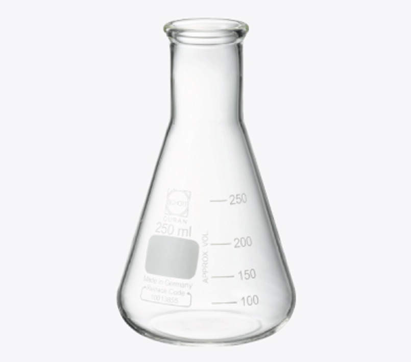 スｰパｰ肉厚３角形瓶 細口 DURAN 2000ml 容器・試験管-研究・実験用品-その他