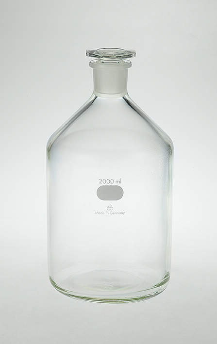 三商 共通摺合せ試薬瓶 細口 白 2000ml
