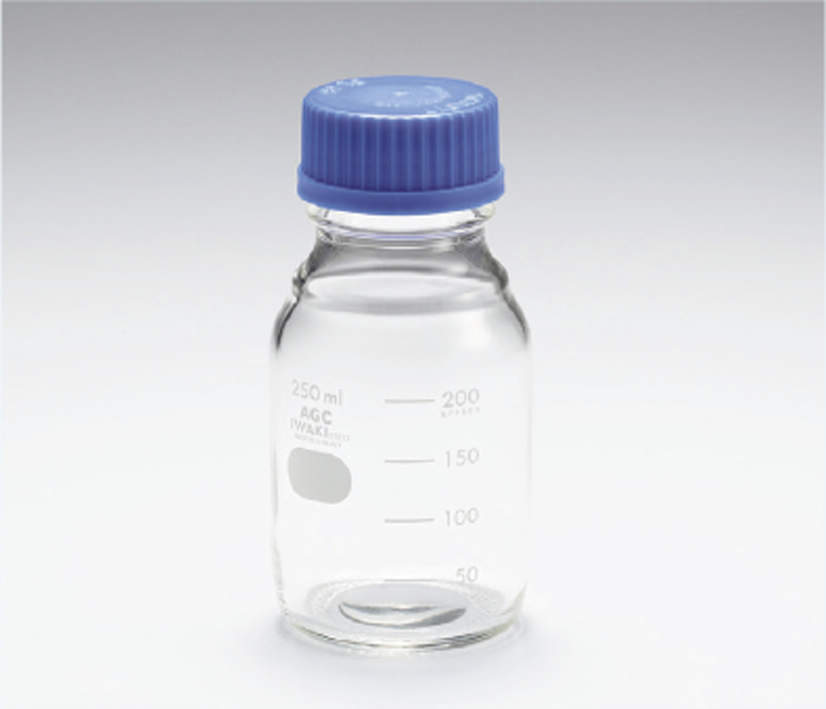 IWAKI 広口メジューム瓶 青キャップ付 2000ml|越路商会 店