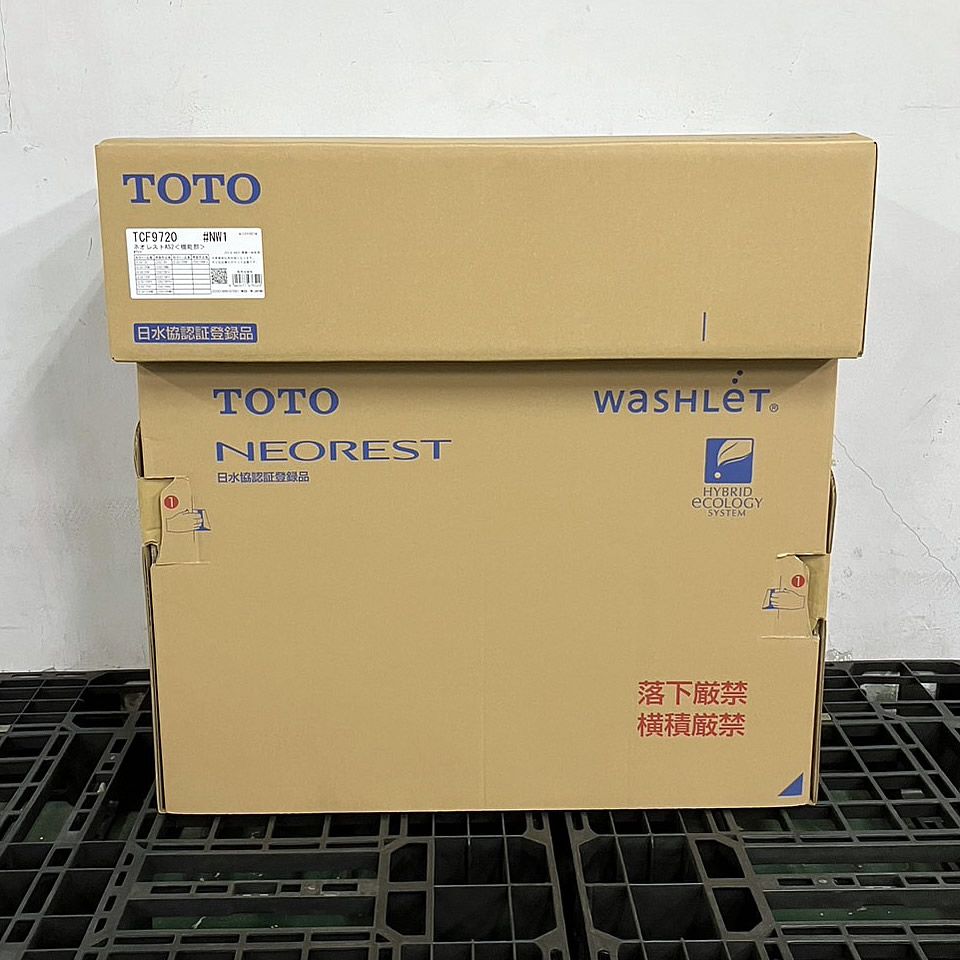 【中古】★店卸し資産有/未当て嵌める★TOTO ウォシュレット一からだ付き室内用便器ネオレストAS2 CES9720(TCF9720 + CS921B) #NW1 床水抜き 200粍