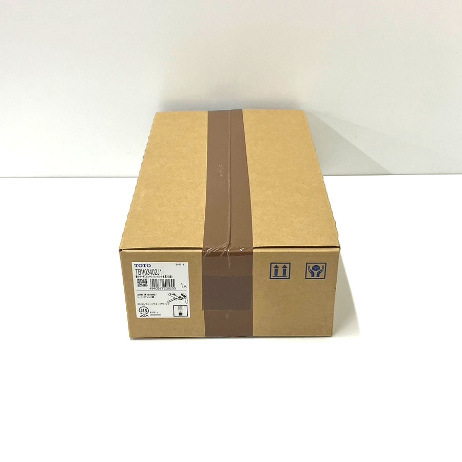 【中古】【外箱苦痛なことあり/未開封】 TOTO 壁付サーモスタット練り合わせる水栓 TBV03402J1 コンフォートウエーブクリック 調圧弁 水栓金具 風呂場用 原則として地