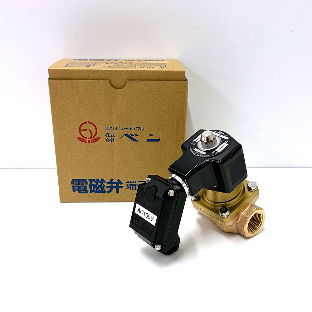 【中古】【未当て嵌める】VENN/ベン 桃太郎II なおなお書き-22-WT1 電磁弁 端子箱付 呼び径20 AC100V [なおなお書き22WT1]
