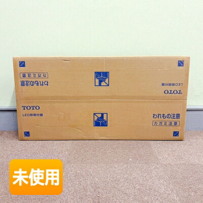 【中古】【未当て嵌める】TOTO かざり付ける鏡 LEDともし火付鏡 EL80017 W450×H1000粍 [鏡/飾り付け鏡鑑] 鏡-壁掛け