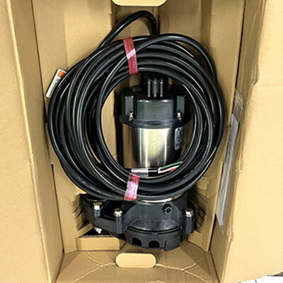 【中古】【未当て嵌める/開封品】川本製造所 WUP4形 WUP4-506-0.4T 60サイクル 水抜き用脂製水中揚水機 (排液用) 川本揚水機