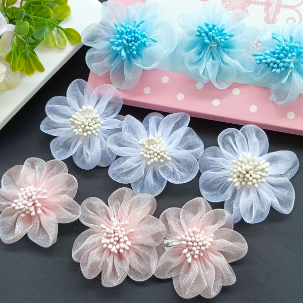 楽天市場】フラワーモチーフ☆送料無料☆10個セット 約4cm
