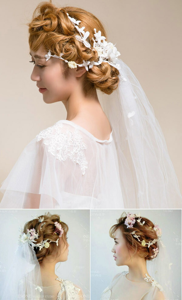 楽天市場 3点以上1点1590円 税別 送料無料 ウェディングベール フラワーベール ショートベール 花冠ベール 結婚式 ウェディング ドレス 花嫁 挙式 ドレス花冠 花かんむり フラワーティアラ ウエディング花かんむり フラワー花冠 ウエディング花冠ベール Kosin