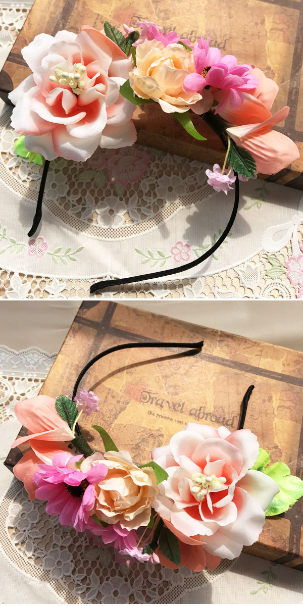 楽天市場 3点以上1点580円 税別 ヘッドドレス カチューシャ花冠 ブライダル花冠 花かんむり フラワー 造花 ガーデンウェディング花冠 ナチュラル ヘアアクセサリー ウエディング パーティー 花冠 結婚式 二次会 演奏会 クリスマス イベント 舞台 髪飾り Kosin