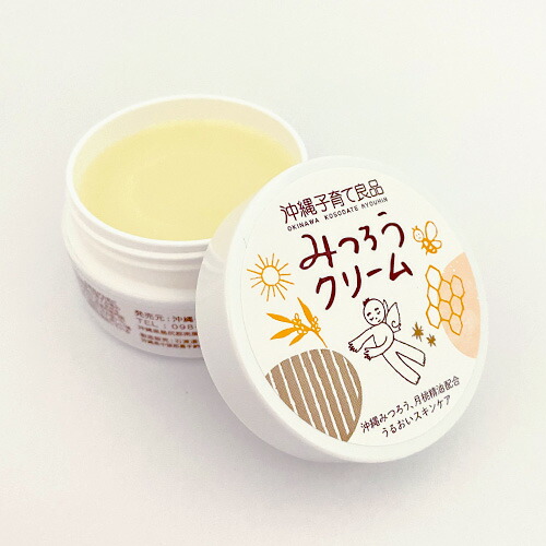 乳飲み子の保湿に【おきなわのみつろう皮膚軟化剤 25g】アトピーや肌荒れにも｜ビーワックス｜かわき切る肌｜感じやすい肌の五体保湿に｜赤ちゃん 沖縄子育て良品｜みつろう皮膚軟化剤