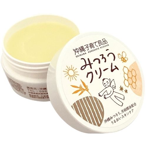 おきなわのみつろうクリーム 25g 5個セット乾燥肌や敏感肌 沖縄子育て良品 赤ちゃんの全身保湿に ビーワックス 赤ちゃん 子供
