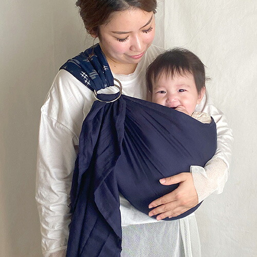 堅苦しさ｜沖縄子育て良品 ｜【箱付き添い人】琉球絣のベビースリング｜ 大きさ合わせるが飾り気の無い｜輪っか手合い｜安全性のあるな乳飲み子のいだき締める吊りひも｜新生児｜横抱き｜日本製沖縄産｜沖縄子育て良品｜いだき締める吊りひも｜スリング｜いだき締める吊りひも｜国産｜男女兼用