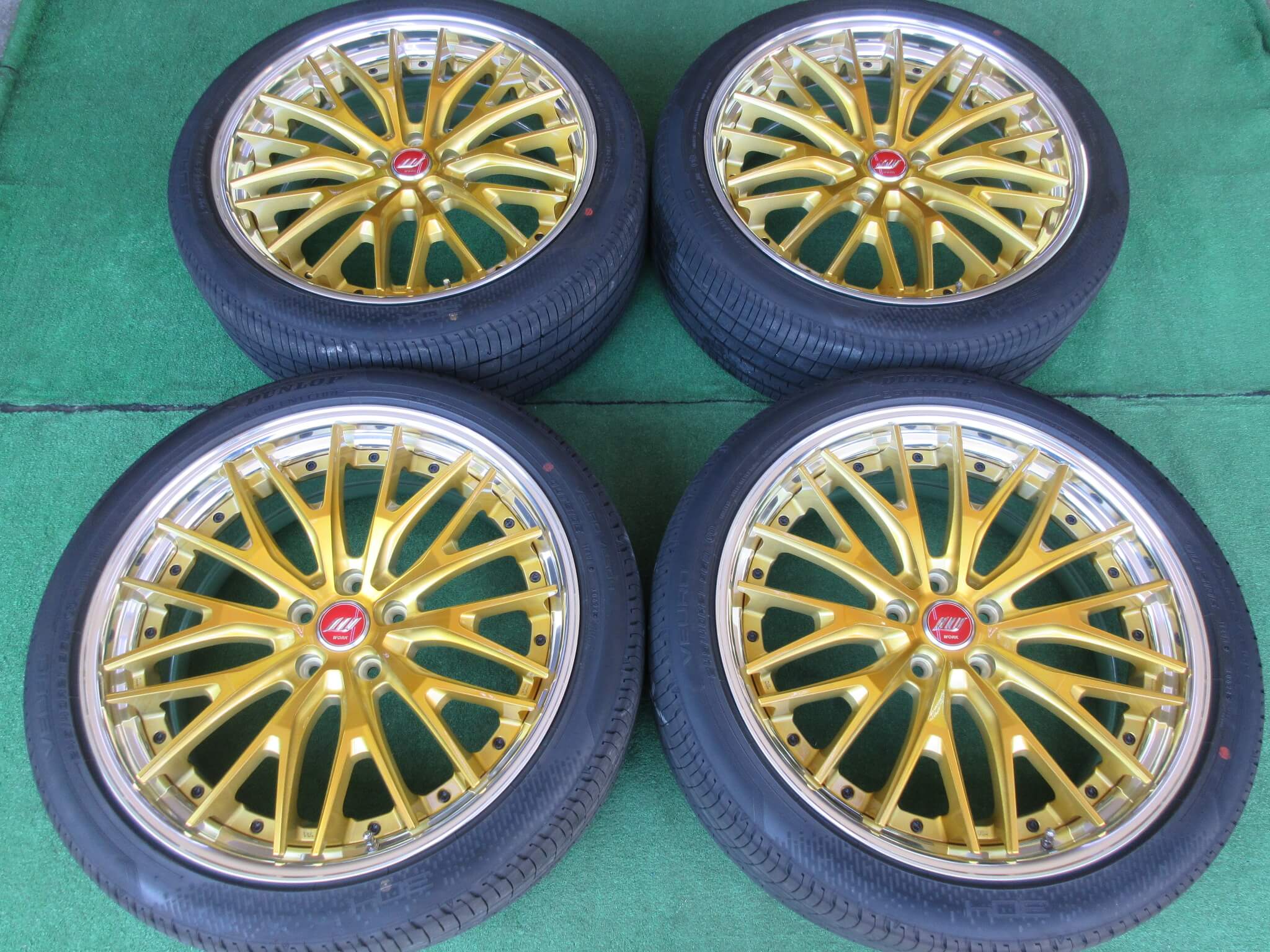 【中古】４０アルファード系　２１インチ！！ＷＯＲＫ　ジーストＳＴＸ　8.5J-21 5H120 +38　インペリアルゴールドカラー！｜小杉タイヤ販売