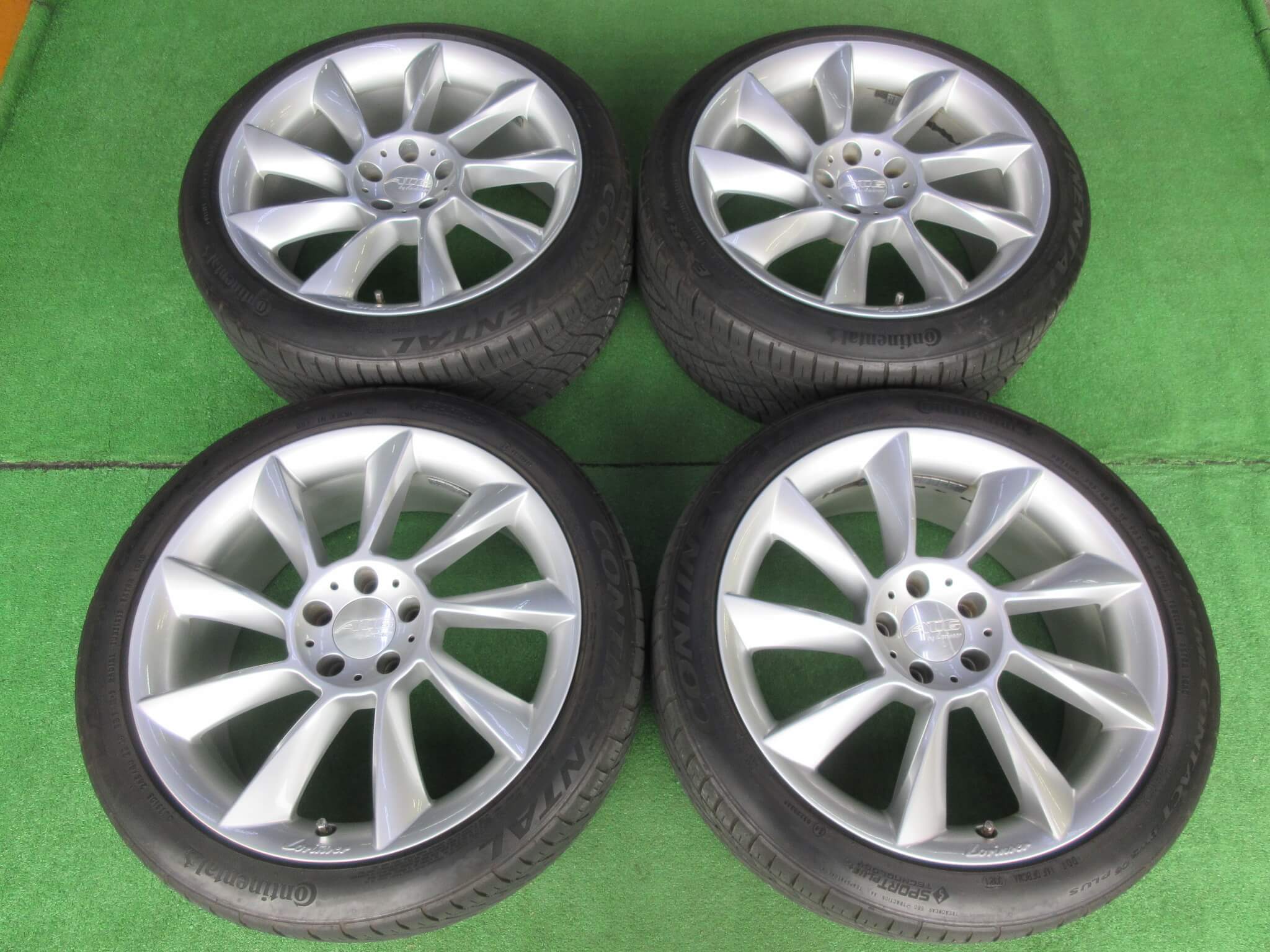 【中古】ＡＴＧ　ロリンザーＲＳ８　8.5J/9.5J-19 5H114.3 +38　専用ナット、ロック、60パイハブリング付き♪｜小杉タイヤ販売