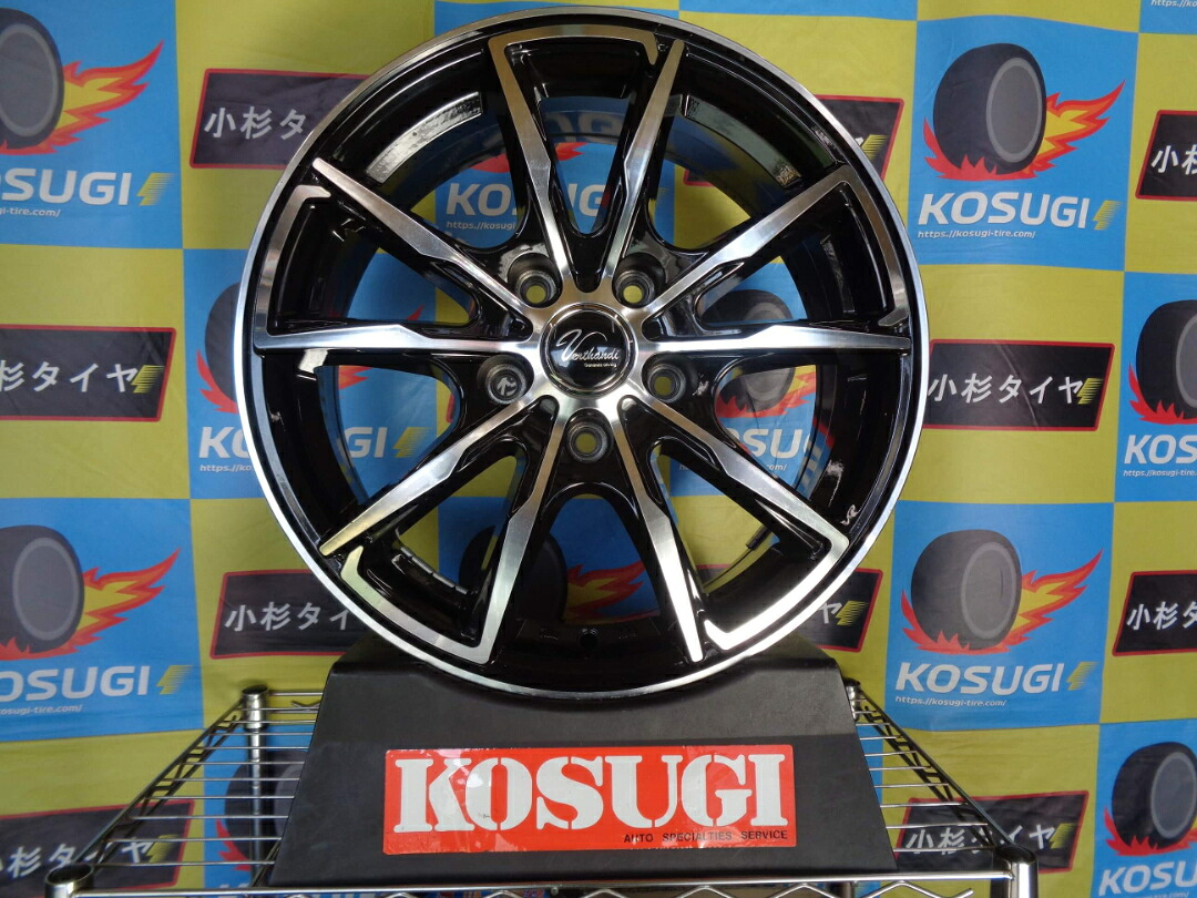 ヴェルサンディPW-S10　16インチ　中古ホイール　4本セット　6.5J-16　5H114.3　+38　90系　ノア　ヴォクシー　atsugiM48｜小杉タイヤ販売