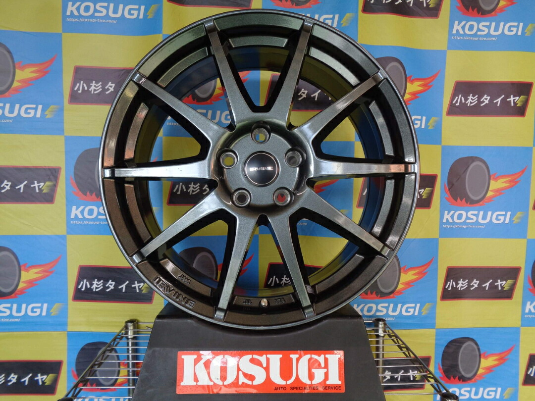 18インチ　中古ホイール　アーヴィンS02　IRVINE　7.5J-18　5H112　+52　4本セット　BMW　X1　atsugiM62