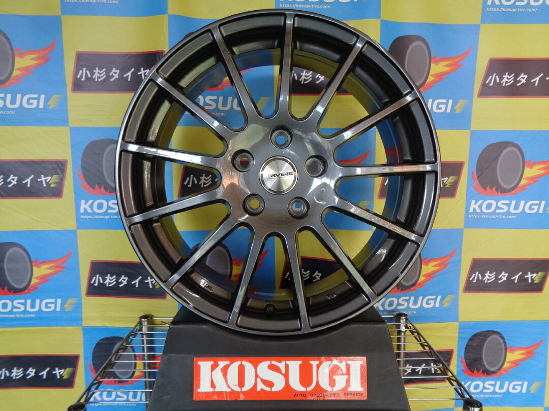 17インチ 中古ホイール アーヴィンF01 IRVINE 7J-17 5H112 +52 4本セット BMW X1 X2 atsugiM63|小杉タイヤ販売