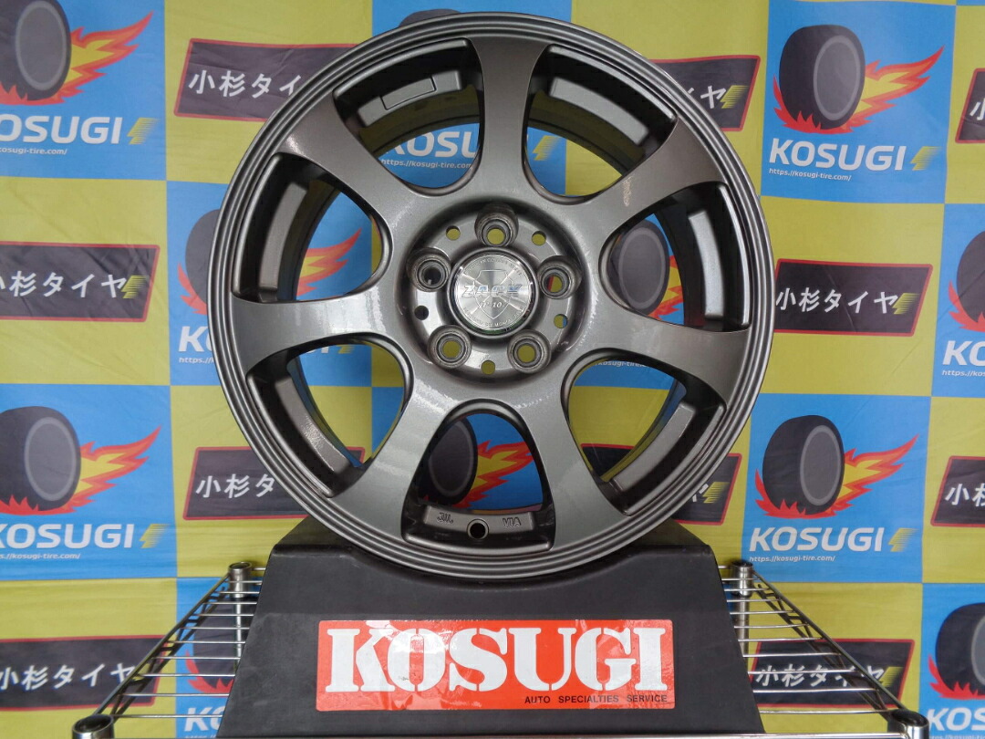 15インチ　中古ホイール　ザックJP-107　6J-15　5H100　+43　4本セット　プリウス　シエンタ　カローラスポーツ　atsugiM86