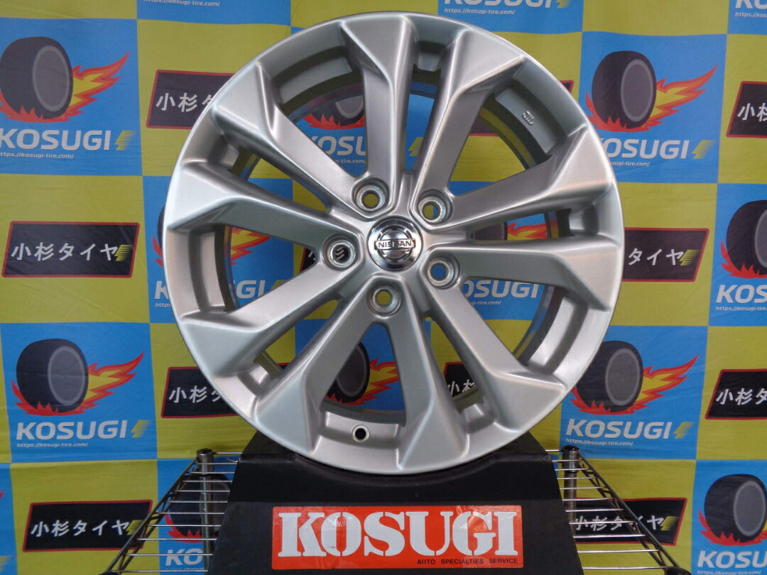 日産 T32系 エクストレイル純正 17インチ 中古ホイール 4本セット 7J-17 5H114.3 +45 ジューク リーフ atsugiM158|小杉タイヤ販売