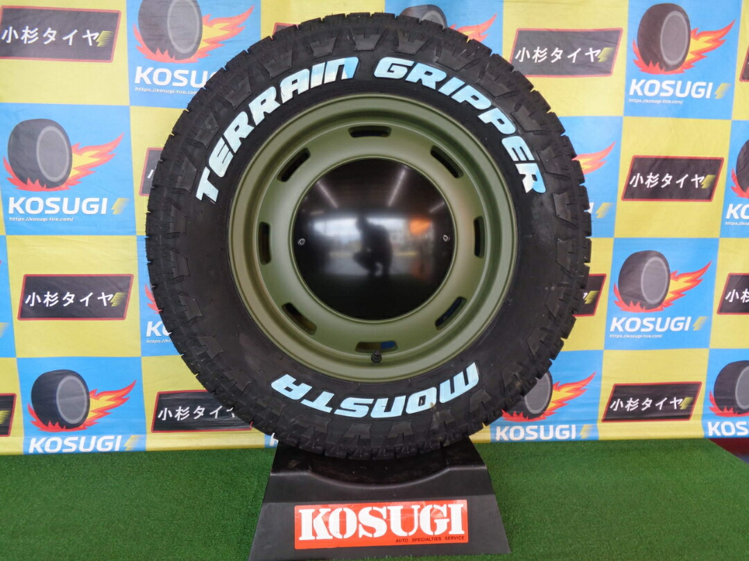 展示未使用　ジムニーシエラ　ノマド　タイヤ・ホイールセット　16インチ　ウシャリントバリ　215/70R16　テレーングリッパー　atsugiM173｜小杉タイヤ販売